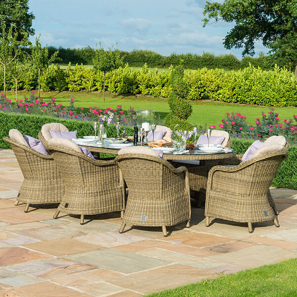 Maze - Winchester Heritage 8 Seat Oval Rattan Dining Set with Ice Bucket & Lazy Susan product image
