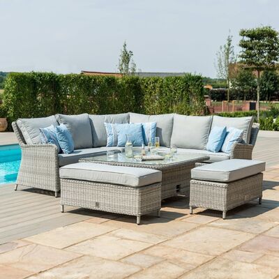 Maze - Oxford Royal Rattan Corner Dining Sofa Set with Ice Bucket & Rising Table product image