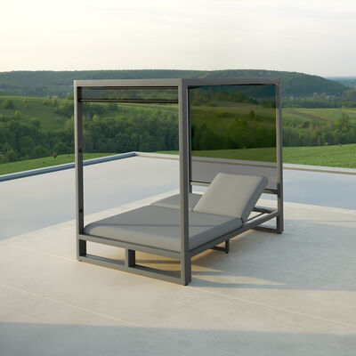 Maze - Outdoor Fabric Allure Cabana Double Sunlounger - Flanelle product image