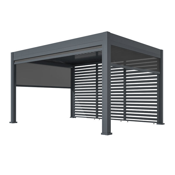 Maze - Eden 3m x 4m Aluminium Metal Outdoor Garden Pergola with LED Lights & Motorised Roof (Customise with Blinds or Louvres) product image