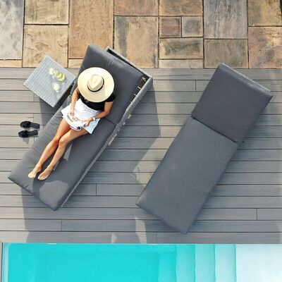 Maze - Ascot Rattan Sun Lounger Set with Weatherproof Cushions product image
