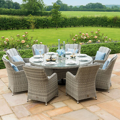 Maze - Oxford Venice 8 Seat Round Rattan Dining Set with Ice Bucket & Lazy Susan product image