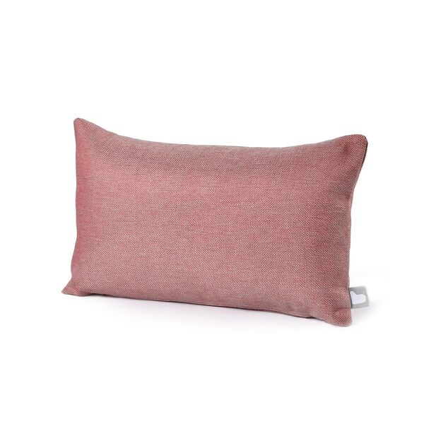 Maze - Pair of Outdoor Bolster Cushions (30x50cm) - Hermes Red