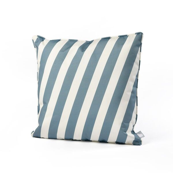 Maze - Pair Of Outdoor Scatter Cushion (50x50cm) - Sea Blue