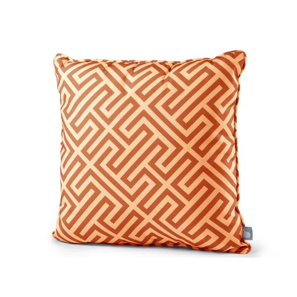 Maze - Pair Of Outdoor Scatter Cushion (50x50cm) - Orange