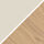 Natural linen with wood effect frame
