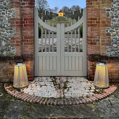 Maze - Athena Large Solar Light - Light Grey