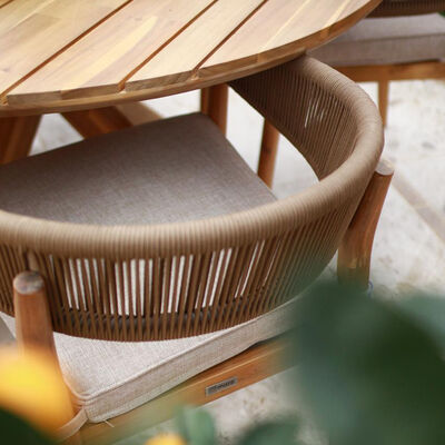 Maze - Porto Rope Weave Lounge Set with Small Round Side Table