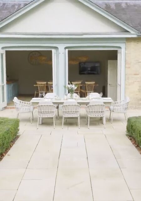 Maze outdoor dining table and chairs