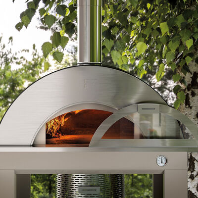Fontana - Bellagio Wood Burning Build in Pizza Oven with Trolley product image