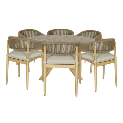 Maze - Porto Rope Weave 6 Seat Round Dining Set product image