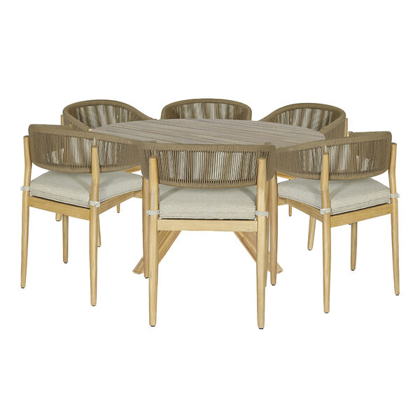 Maze - Porto Rope Weave 6 Seat Round Dining Set product image