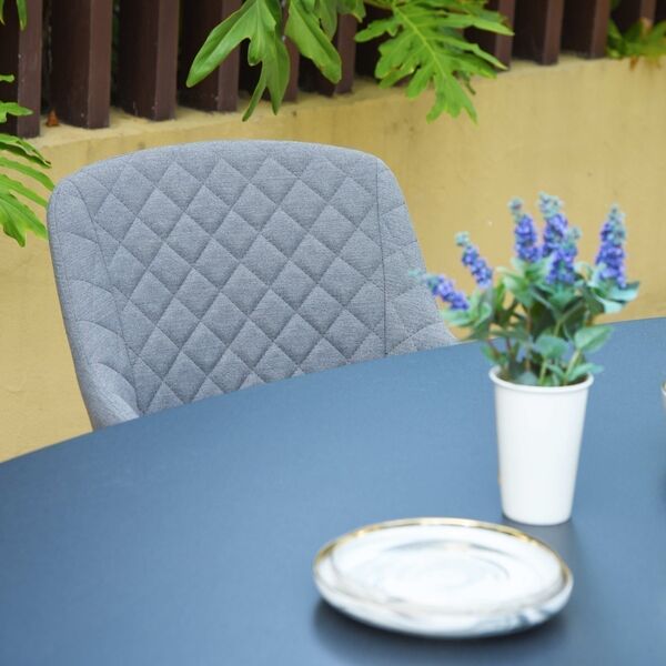Maze - Outdoor Fabric Zest 6 Seat Oval Dining Set - Flanelle product image