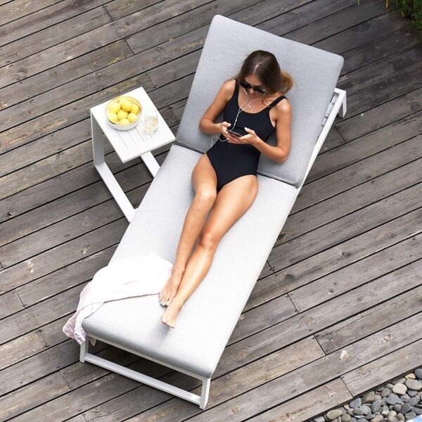 Maze - Outdoor Fabric Allure Sunlounger - Lead Chine product image