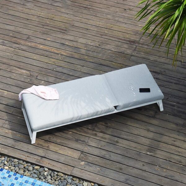 Maze - Outdoor Fabric Allure Sunlounger - Lead Chine product image