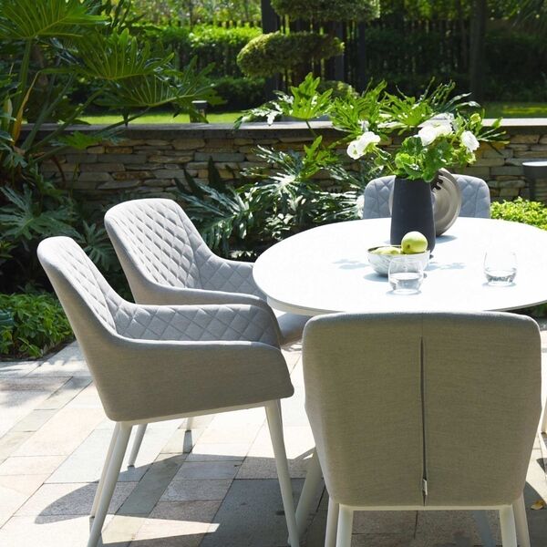 Maze - Outdoor Fabric Zest 6 Seat Oval Dining Set - Lead Chine product image