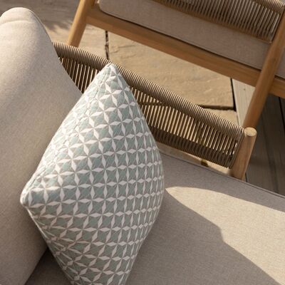 Maze - Porto Rope Weave Double Sunlounger Set with Small Round Coffee Table product image