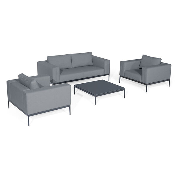 Maze - Outdoor Fabric Eve 2 Seat Sofa Set - Flanelle product image