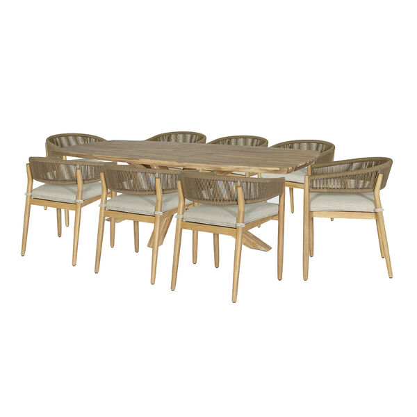 Maze - Porto Rope Weave 8 Seat Rectangular Dining Set product image