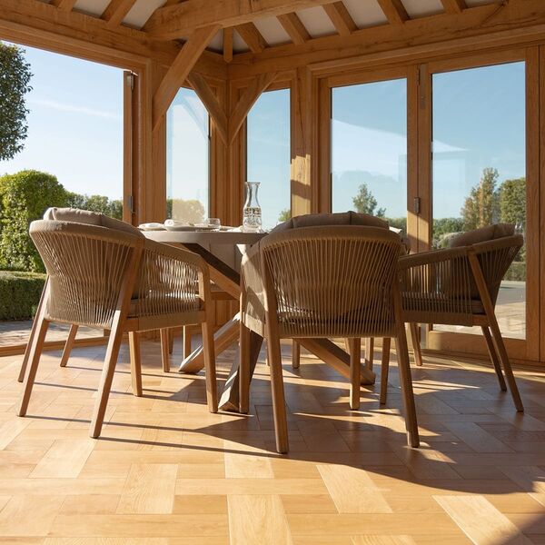 Maze - Martinique Rope Weave 6 Seat Round Dining Set product image