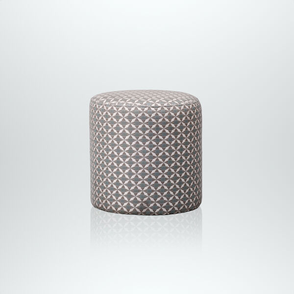 Maze - Outdoor Fabric Sunbrella Footstool - Mosaic Glacier product image