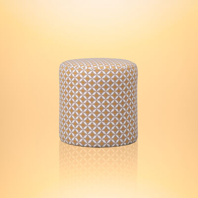 Maze - Outdoor Fabric Sunbrella Footstool - Mosaic Yellow product image