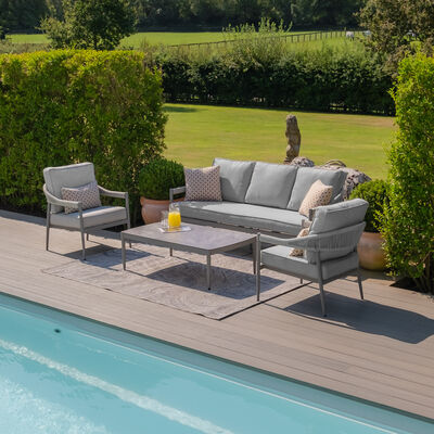 Maze - Florence Rope Weave 3 Seat Sofa Set with Rectangular Coffee Table product image