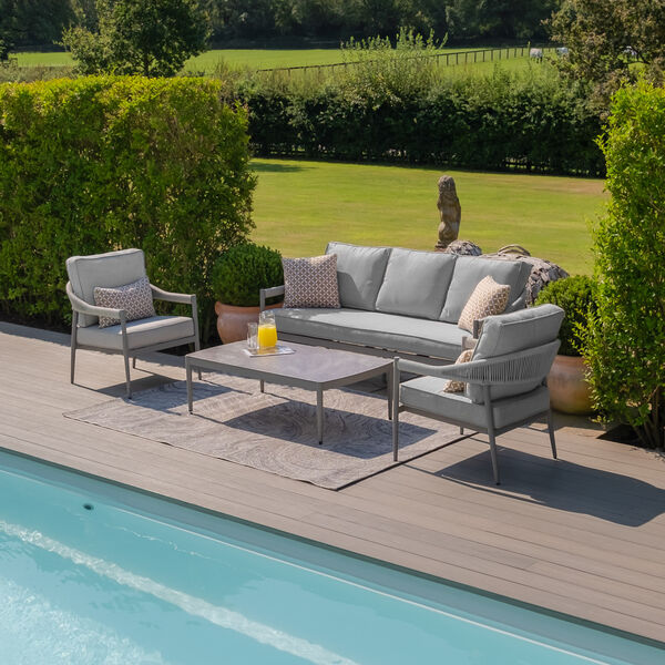 Maze - Florence Rope Weave 3 Seat Sofa Set with Rectangular Coffee Table product image