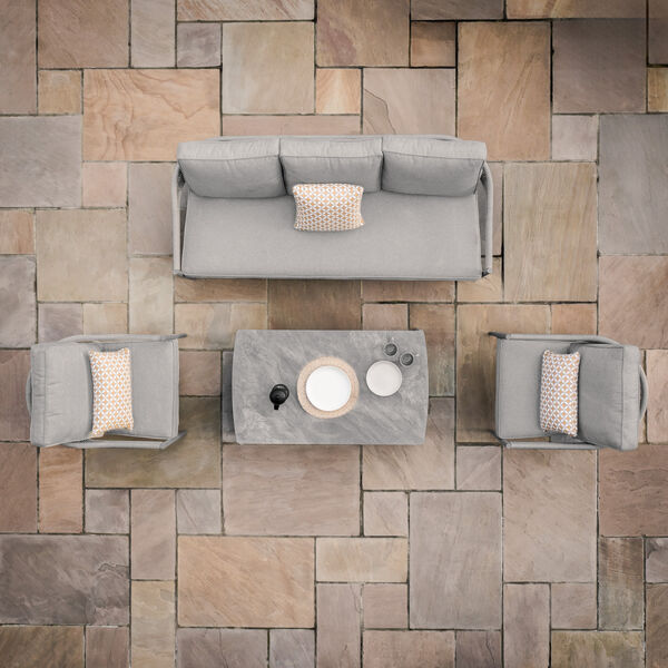 Maze - Florence Rope Weave 3 Seat Sofa Set with Rectangular Coffee Table product image