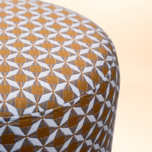 Maze - Outdoor Fabric Sunbrella Footstool - Mosaic Yellow product image