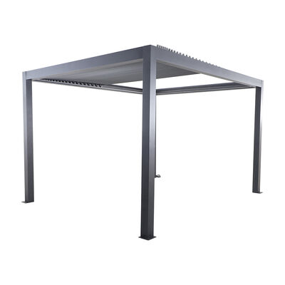 Maze - Solis 3m x 4m Aluminium Garden Pergola with LED Lights & Motorised Retractable Roof product image