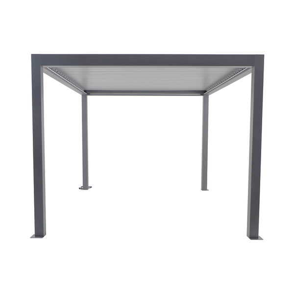 Maze - Solis 3m x 4m Aluminium Garden Pergola with LED Lights & Motorised Retractable Roof product image