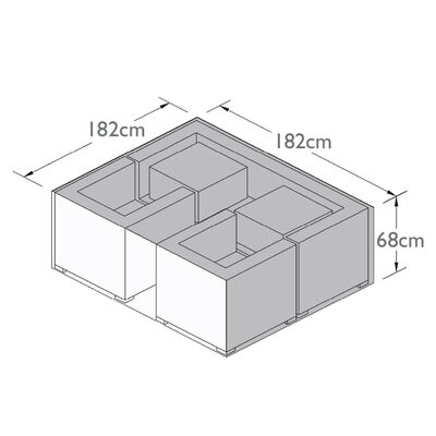 Maze - 3 Seat Sofa Set - Garden Furniture Cover  product image
