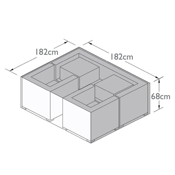Maze - 3 Seat Sofa Set - Garden Furniture Cover  product image