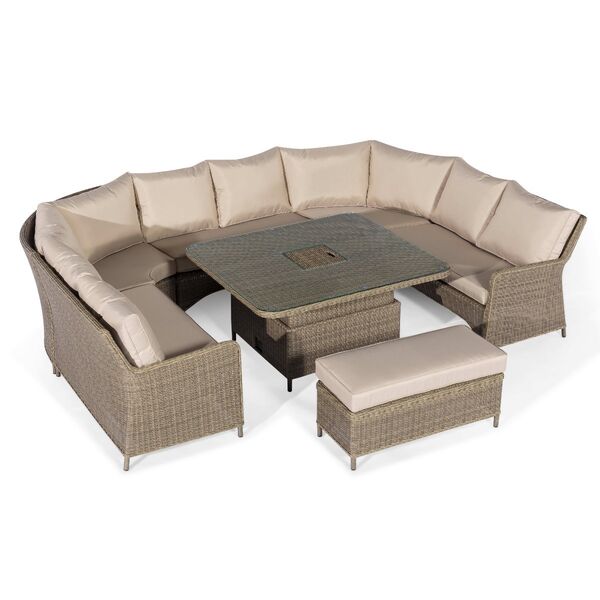 Maze - Winchester Royal U-Shaped Rattan Sofa Set with Rising Table product image
