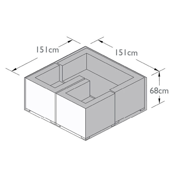 Maze - 2 Seat Sofa Set - Garden Furniture Cover product image