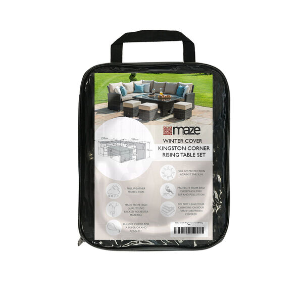 Maze - Large Corner Dining Rising Set - Garden Furniture Cover product image