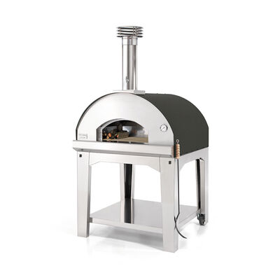 Fontana - Marinara Wood Burning Build in Pizza Oven with Trolley - Anthracite product image