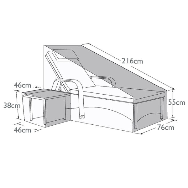 Maze - Florida Lounger Set - Garden Furniture Cover  product image