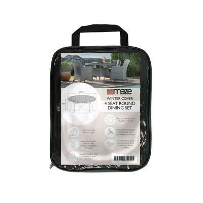 Maze - 4 Seat Round Dining Set - Garden Furniture Cover product image