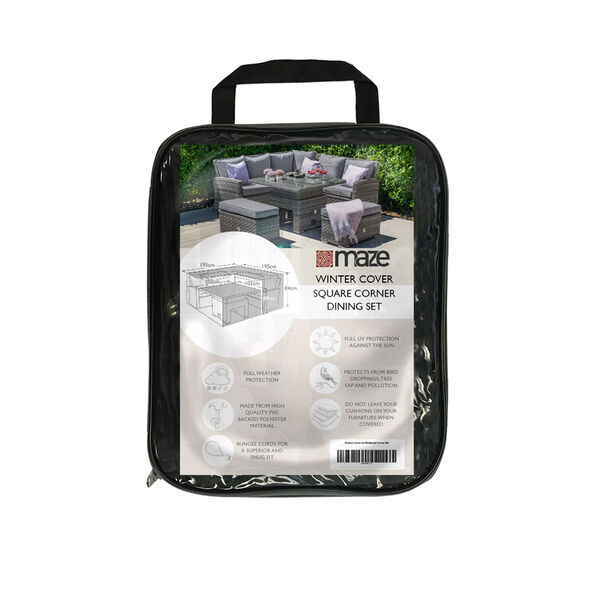 Maze - Square Corner Dining Set - Garden Furniture Cover product image