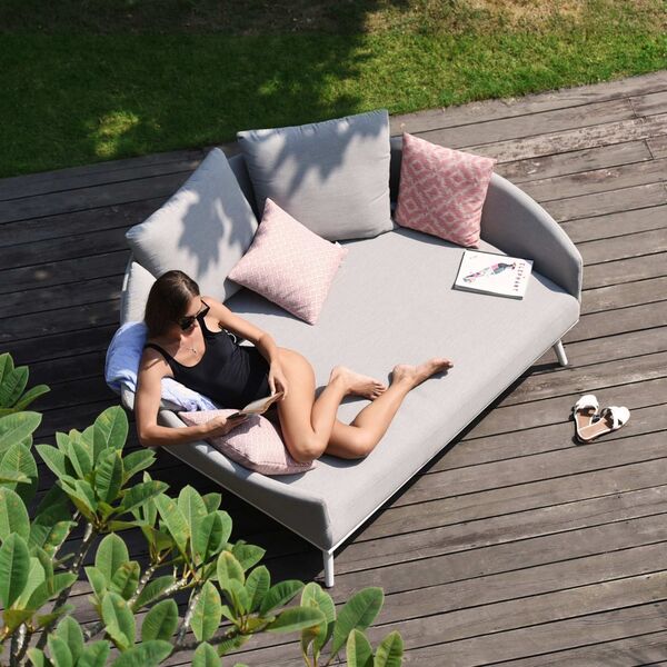 Maze - Outdoor Fabric Ark Daybed - Lead Chine product image