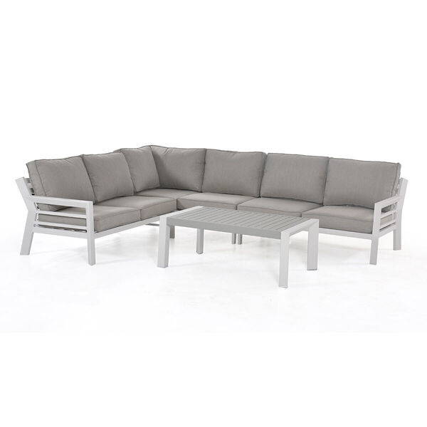 Maze - New York Aluminium Corner Sofa Set - White product image
