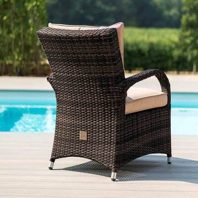 Maze - Texas 8 Seat Rectangular Rattan Dining Set with Ice Bucket - Brown product image