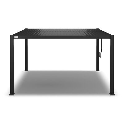 Maze - Como 4m x 4m Aluminium Metal Outdoor Garden Pergola - Grey product image