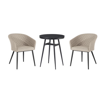 Maze - Outdoor Fabric Ambition 2 Seat Bistro Set - Oatmeal product image