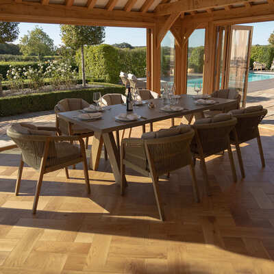 Maze - Martinique Rope Weave 8 Seat Rectangular Dining Set product image