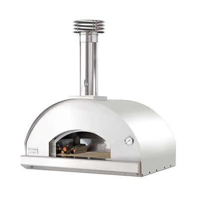 Fontana - Mangiafuoco Wood Burning Build In Pizza Oven - Stainless Steel product image