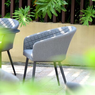Maze - Outdoor Fabric Ambition 6 Seat Oval Dining Set - Flanelle product image