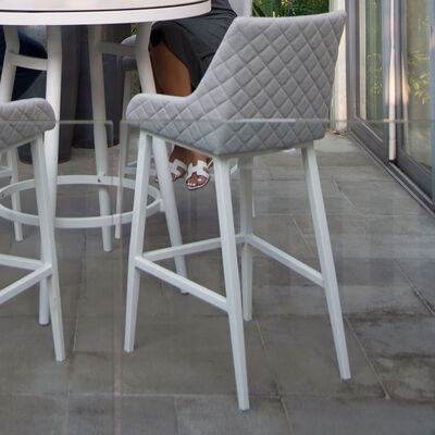 Maze - Outdoor Fabric Regal Bar Stool - Lead Chine product image